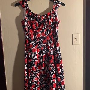 Sleeveless Multi-Colored Day Dress